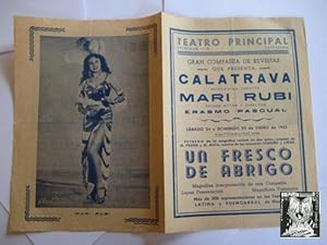 Folleto Publicidad - Advertising Brochure : TEATRO PRINCIPAL CASTELLÓN. 1953