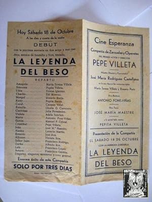 Folleto Publicidad - Advertising Brochure : CINE ESPERANZA.