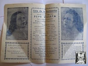 Folleto Publicidad - Advertising Brochure : TEATRO ORFEÓ MONTSIA. ULLDECONA. 1948