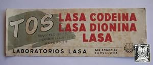 Antiguo Papel Secante Publicidad - Old Blotter Advertising : LASA CODEINA, LASA DIONINA