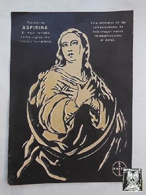 Antigua Tarjeta Publicidad - Old Advertising Card : INMACULADA. ASPIRINA