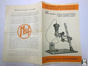 Antiguo folleto publicidad - Old advertising brochure : AMPLIADORA SUPER RÁPIDA 24x36 MEF
