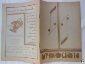MUSICOGRAFÍA. Publicación Mensual del Instituto Escuela de Música. Año II, Monóvar, Enero 1934, N...
