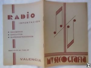 MUSICOGRAFÍA. Publicación Mensual del Instituto Escuela de Música. Año I, Monóvar, Diciembre 1933...