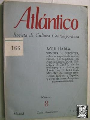 ATLÁNTICO Nº 8. REVISTA DE CULTURA CONTEMPORÁNEA