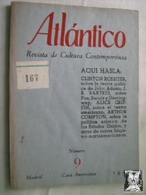 ATLÁNTICO Nº 9. REVISTA DE CULTURA CONTEMPORÁNEA