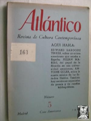 ATLÁNTICO Nº 5. REVISTA DE CULTURA CONTEMPORÁNEA