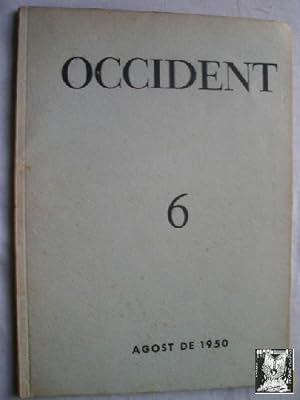 OCCIDENT. Revista catalana en el exilio Nº 6. Agost 1950