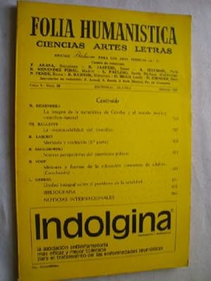 FOLIA HUMANÍSTICA. Revista de ciencias, artes y letras. Nº 58 Octubre 1967