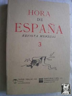 HORA DE ESPAÑA. Revista Mensual. Tomo III (números XI-XV) Valencia, noviembre 1937-diciembre 1937...