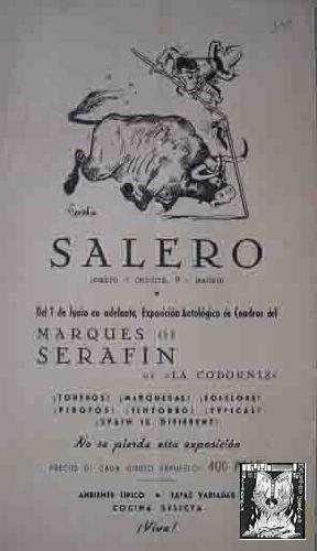 Publicidad de : EXPOSICION ANTOLOGICA DE CUADROS DEL MARQUES OF SERAFIN