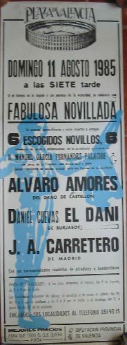 Poster - Cartel : Plaza de Toros de Valencia 1985