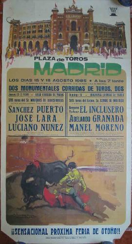 Poster - Cartel : Plaza de Toros de Madrid 1985