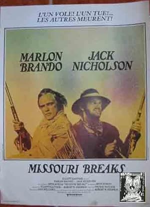 Imagen del vendedor de CARTEL CINE: MISSOURI BREAKS a la venta por LIBRERA MAESTRO GOZALBO