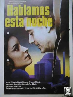 Guia de Cine - Guide Film : HABLAMOS ESTA NOCHE. Victor Valverde, Daniel Dicenta, Amparo Muñoz, ?...