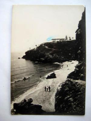 Antigua Postal Fotográfica - Old Postcard Photography : TORREMOLINOS. Playa. Málaga