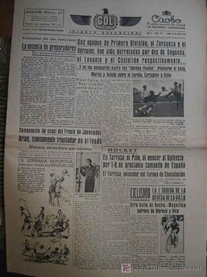 Seller image for GOL DIARIO DEPORTIVO. Ao II nm 222 lunes 21 de abril 1941 for sale by LIBRERA MAESTRO GOZALBO