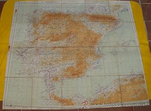 Antiguo Mapa - Old Map : CARTA AERONAUTICA DEL MUNDO : PENÍNSULA IBÉRICA