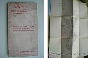 Seller image for MAPA DE LA REGIN VALENCIANA. 1909 for sale by LIBRERA MAESTRO GOZALBO
