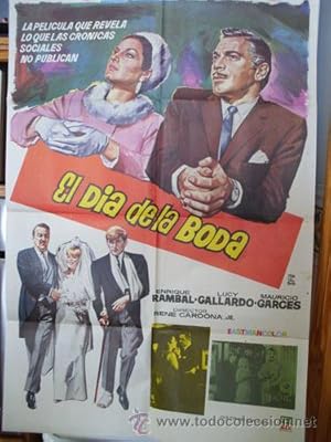 Seller image for Cartel cine - Movie Poster : EL DIA DE LA BODA - Original for sale by LIBRERA MAESTRO GOZALBO