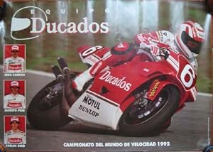 Poster - Cartel : Equipo Ducados Motos : Juan Garriga, Alberto Puig, Carlos Giró. Campeonato del ...