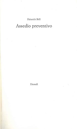 Assedio preventivo