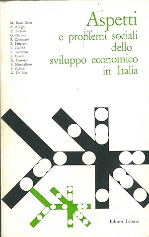 Aspetti e problemi sociali dello sviluppo economico in Italia. Atti del IV congresso mondiale di ...