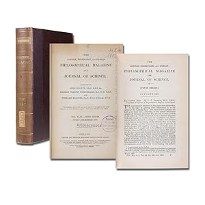 Bild des Verkufers fr Cathode rays. SS. 293-316 mit 6 Abbildungen. In: The London, Edinburgh, and Dublin Philosophical Magazine and Journal of Science. 5th series. Vol. 44. zum Verkauf von Antiquariat Gerhard Gruber