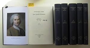 Correspondance complète de Jean Jacques Rousseau. Vol. I-VI. Édition critique établie et annotée ...