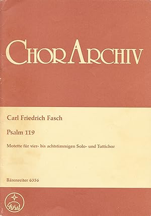 Psalm 119. Motette für vier- bis achtstimmigen Solo- und Tuttichor.