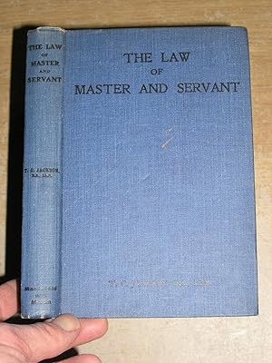 The Law Of Master & Servant