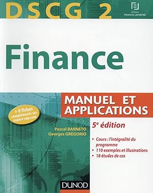 DSCG 2 ; finance ; manuel et applications (5e édition)