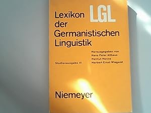 Bild des Verkufers fr Lexicon der Germanistischen Linguistik, Studienausgabe III. zum Verkauf von Antiquariat Bookfarm