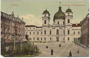 Salzburg. Mackartplatz mit Dreifaltigkeitskirche,