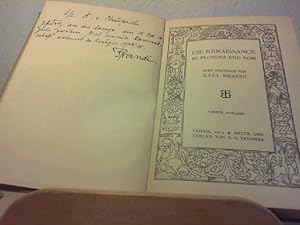 Die Renaissance in Florenz und Rom; acht Vorträge von Karl Brandi.