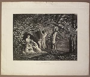 Bild des Verkufers fr La Grotte. Tableau en gouache tir du cabinet de la Famille de S. Gessner. zum Verkauf von Biblion Antiquariat