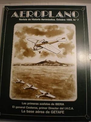 Aeroplano. Revista de historia aeronática. Octubre 1989. Nº 7: Las primeras azafatas de Iberia - ...