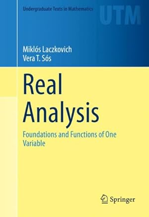 Bild des Verkufers fr Real Analysis : Foundations and Functions of One Variable zum Verkauf von GreatBookPrices