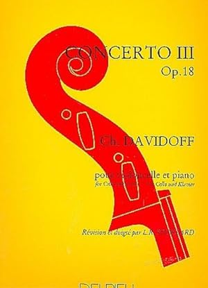 Bild des Verkufers fr Concerto no.3 op.18pour violoncelle et piano zum Verkauf von AHA-BUCH GmbH
