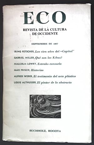 Immagine del venditore per Los cien anos del "Capital"; in: ECO, Revista de la Cultura de Occidente, Septiembere de 1967: venduto da books4less (Versandantiquariat Petra Gros GmbH & Co. KG)