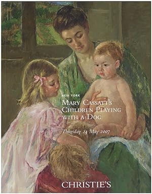 Mary Cassatt's Children Playing with a Dog. Catalog for Thursday 24 May 2007 auction.