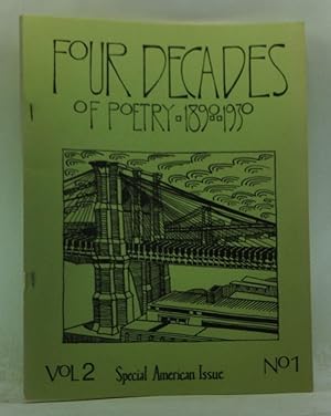 Immagine del venditore per Four Decades of Poetry 1890-1930. Volume 2, Number 1 (January 1978). Special American Issue venduto da Cat's Cradle Books