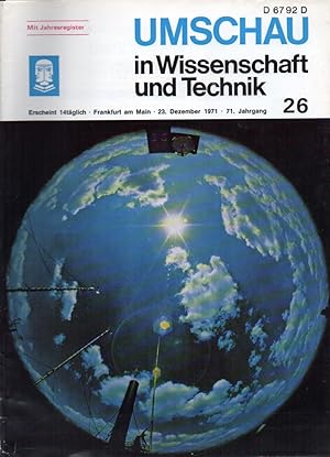 Image du vendeur pour Umschau in Wissenschaft und Technik. 71.Jahrgang 1971 Heft 26 mis en vente par Clivia Mueller