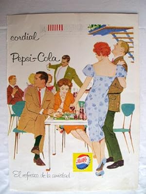 Antigua Hoja Publicidad Revista - Advertising Magazine Old Sheet : PEPSI - COLA. Año 1959