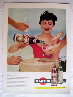 Antigua Hoja Publicidad Revista - Advertising Magazine Old Sheet : MARTINI. Año 1959