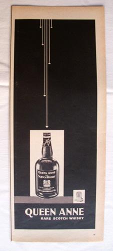 Antigua Hoja Publicidad Revista - Advertising Magazine Old Sheet : QUEEN ANNE Rare Scoth Whisky. ...