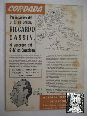 CORDADA. Revista Mensual de Excursionismo. Nº 63, Diciembre 1960