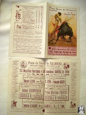 Programa publicidad - Advertising program : FIESTAS Y FALLAS, VALENCIA 1955