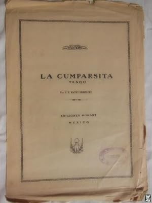 Partitura - Score Music : LA CUMPARSITA, Tango.