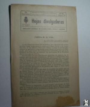 HOJAS DIVULGADORAS. NÚMERO 18 - AÑO XV - 1921 SEPTIEMBRE. CULTIVO DE LA VEZA